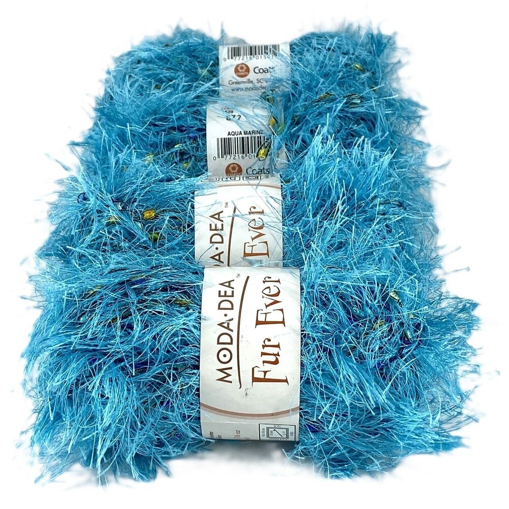 Moda DEA yarn  Fur Ever - Aqua Marine - 50g Turkey - Price is per skein
